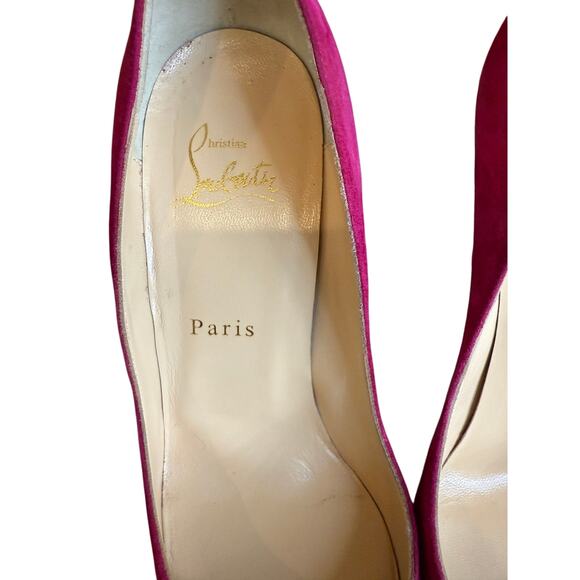 Christian Louboutin So Kate 120 Suede Heeled Pumps Pink 38 - Picture 8 of 10